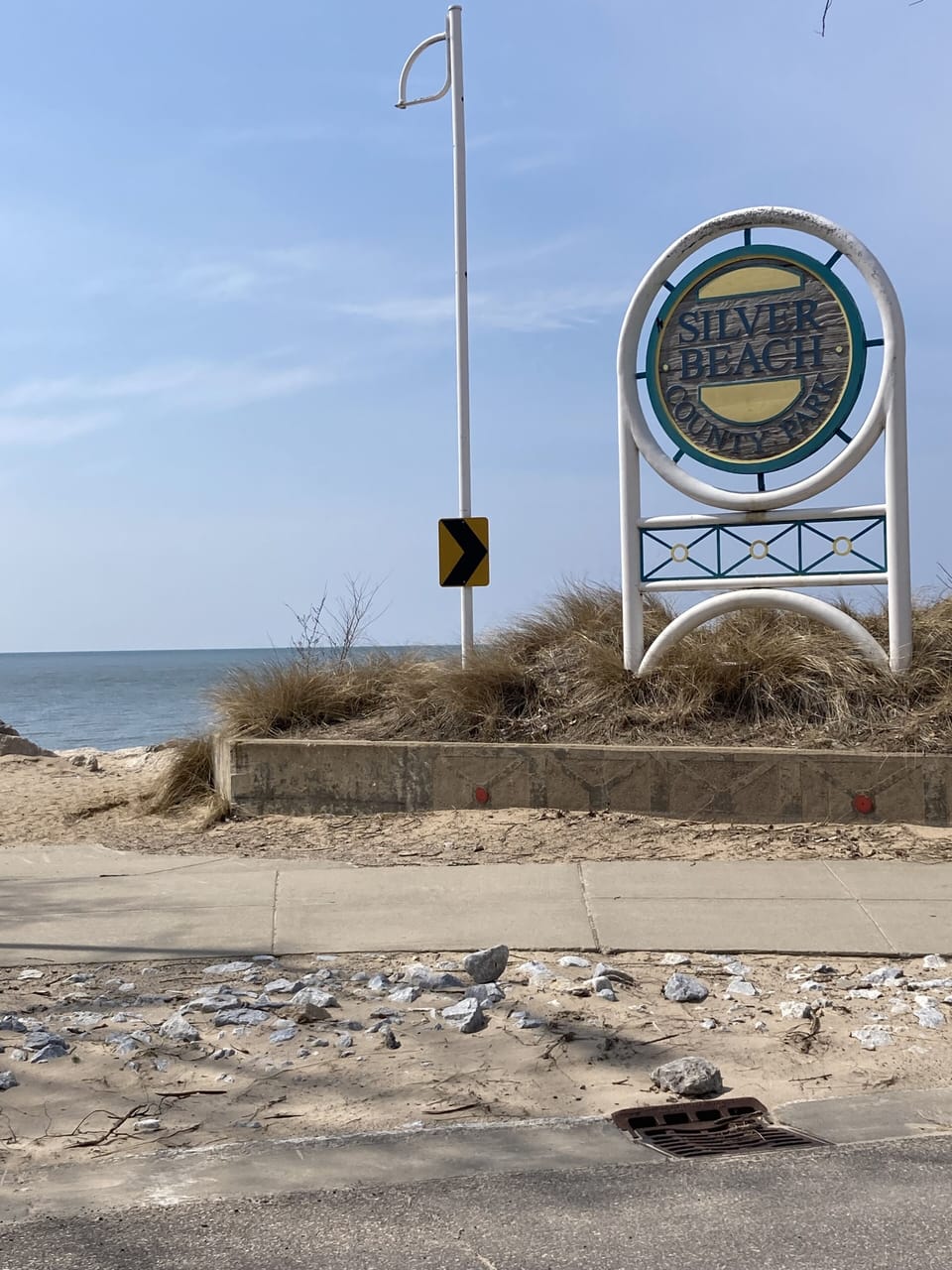 Silver Beach most popular beach in SW Michigan about 1 mile away