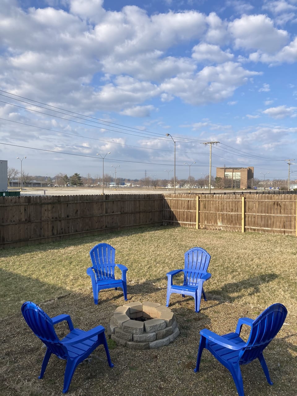 Fire Pit with Private Backyard