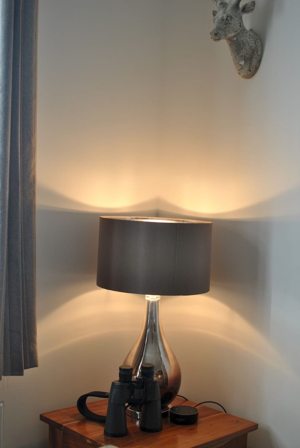 Why not use the binoculars to explore the horizon?