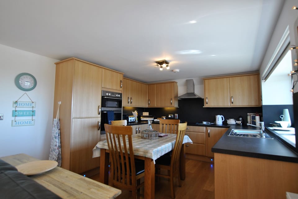 The open plan living is sociable