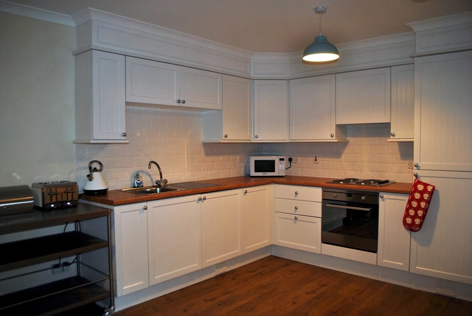A large kitchen, equipped for your self catering stay