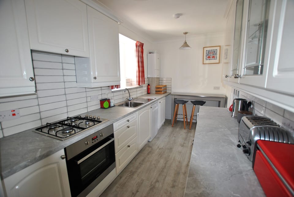 The kitchen is well equipped and perfect for a self catering holiday
