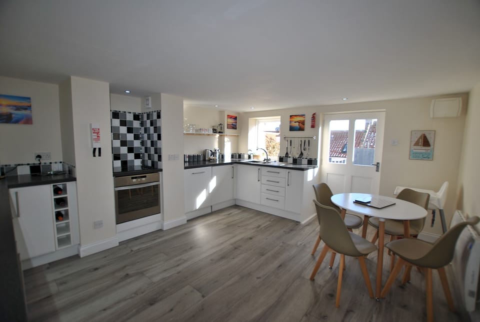 The dining kitchen is particularly spacious