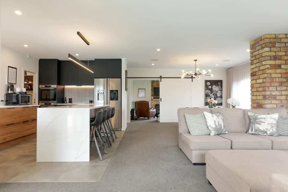 Main house kitchen island