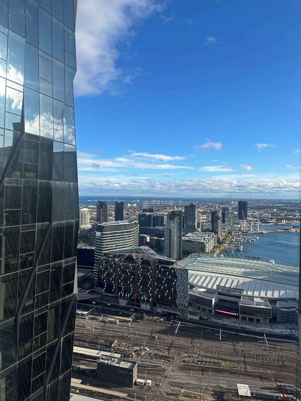Melbourne looking like a dream from up here.