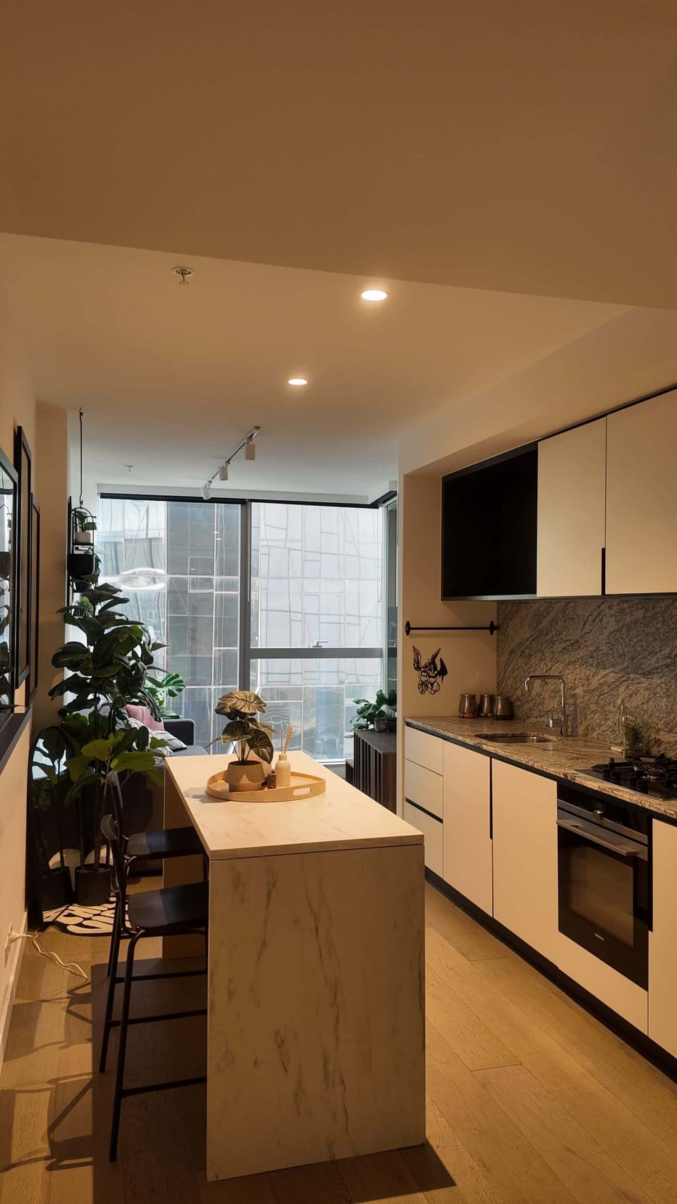 A kitchen & dining area.