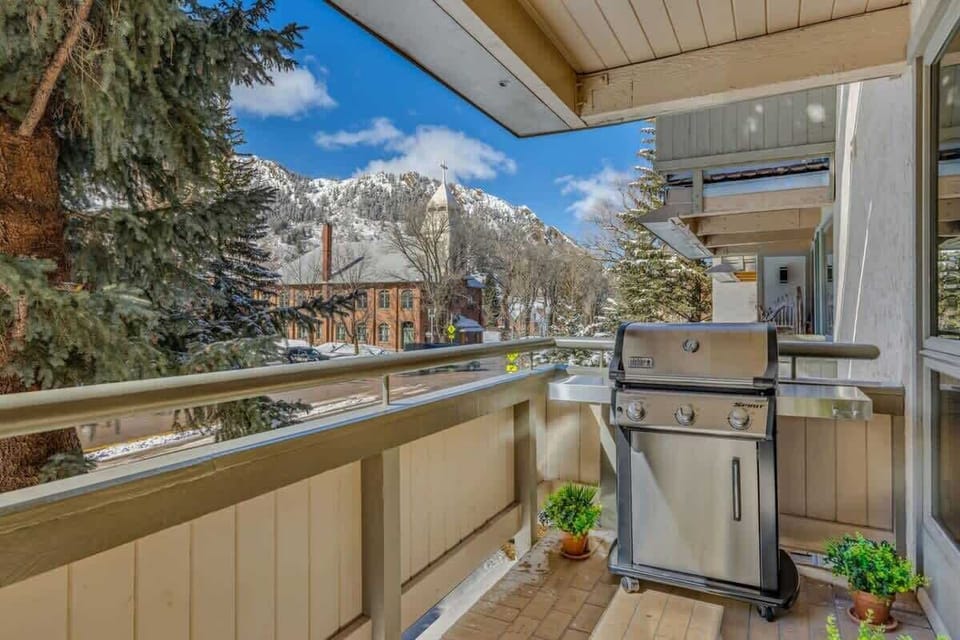 Private balcony with Webber grill