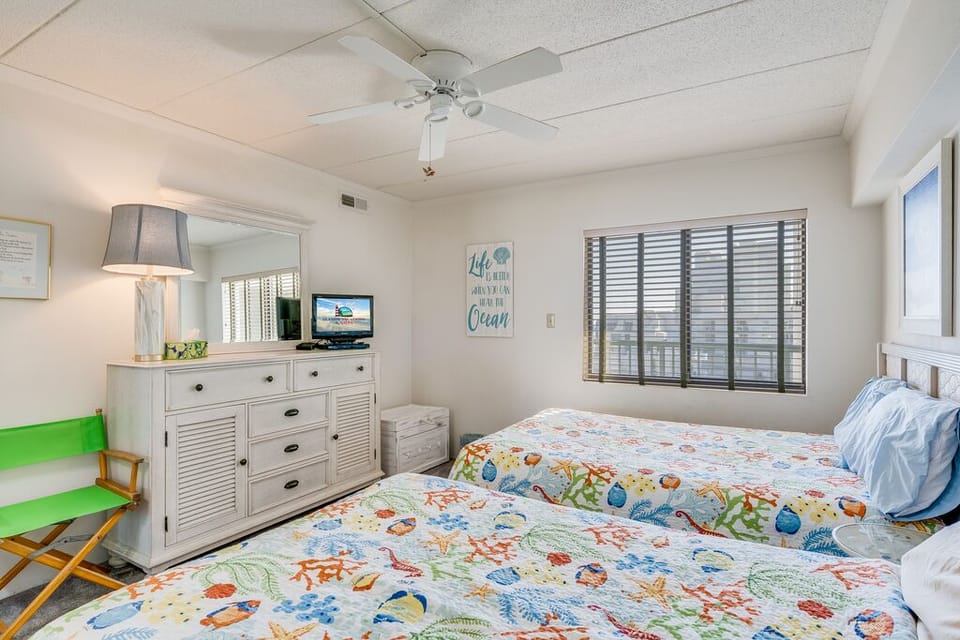 Bedroom 2 will sleep up to 4 in comfort and style with 2 Full beds and a flat screen TV