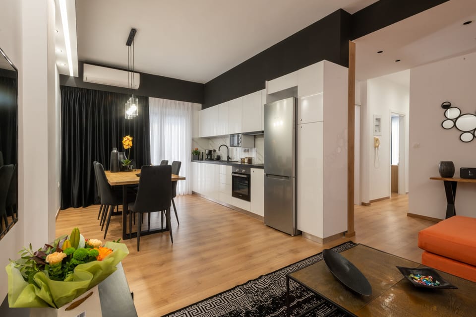 Exclusive Apartment | Living area | 55-inch Smart TV with cable channels, TV
