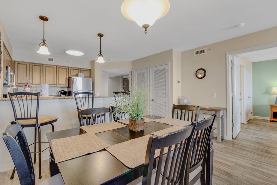 Your spacious open-plan dining area flows seamlessly into the kitchen, perfect for sharing meals and making memories together.