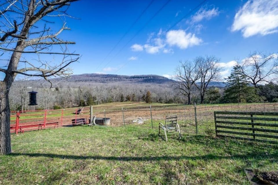 View of pasture/mountain