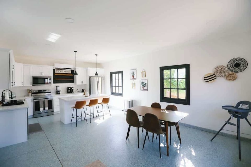 Enjoy luxury, modern, new kitchen with your entire party