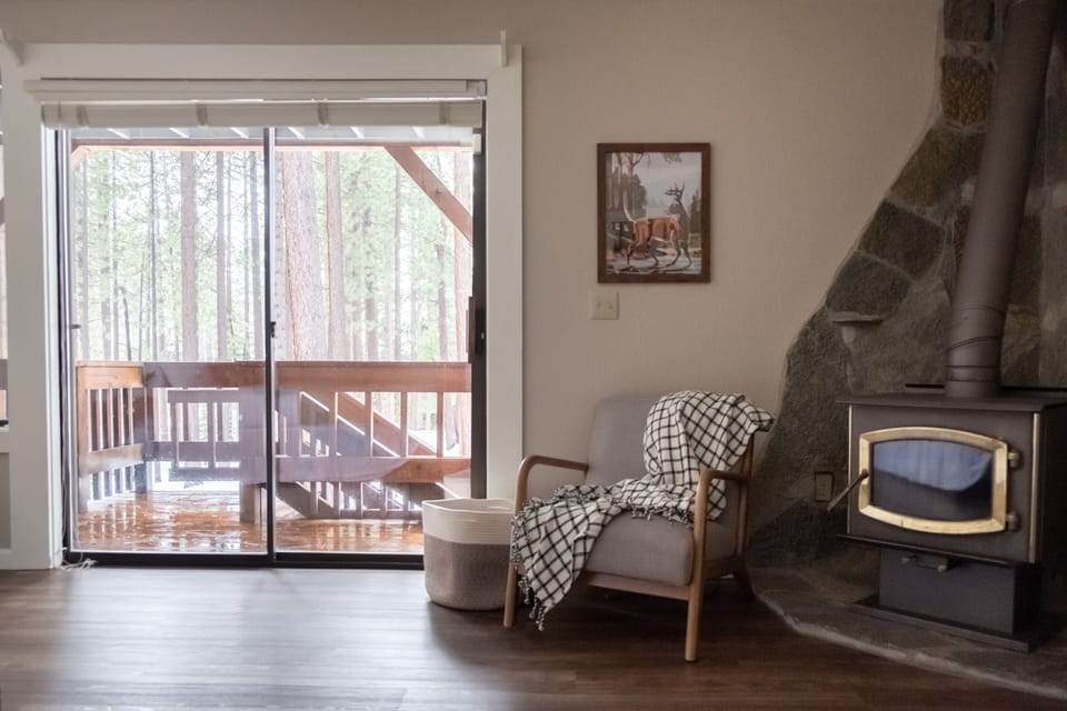 Primary bedroom has access to a private patio.