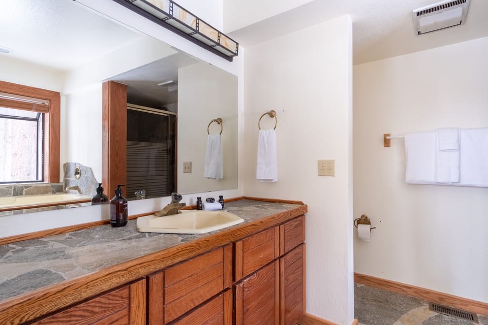 Primary bathroom.