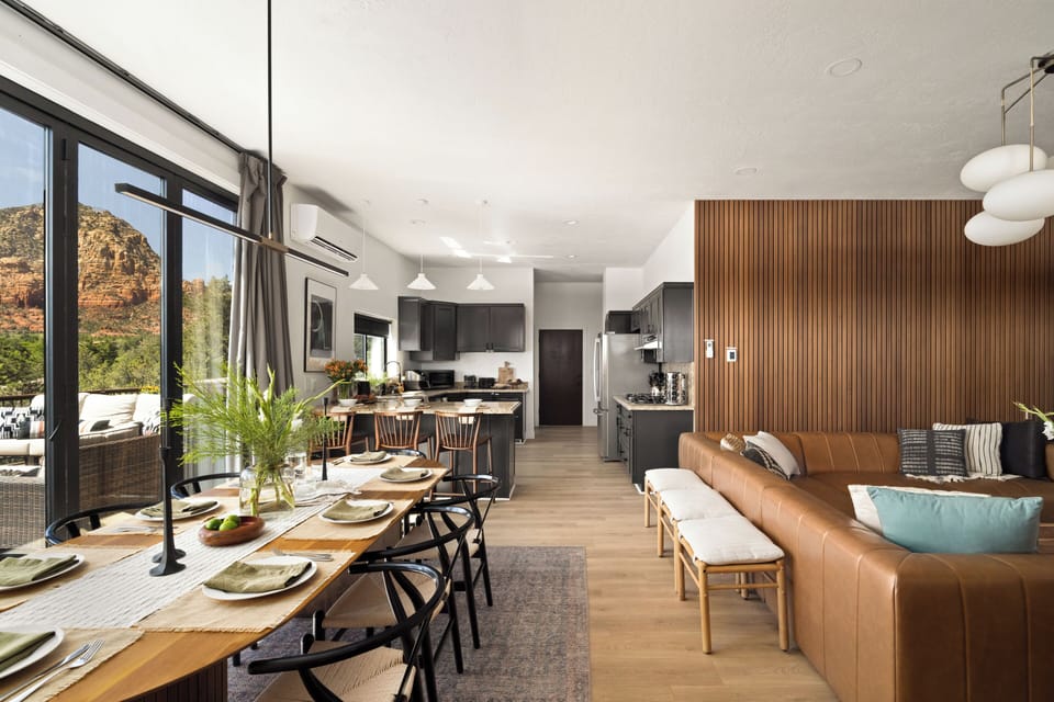 Open floor plan creates the perfect space for connecting with friends and family.