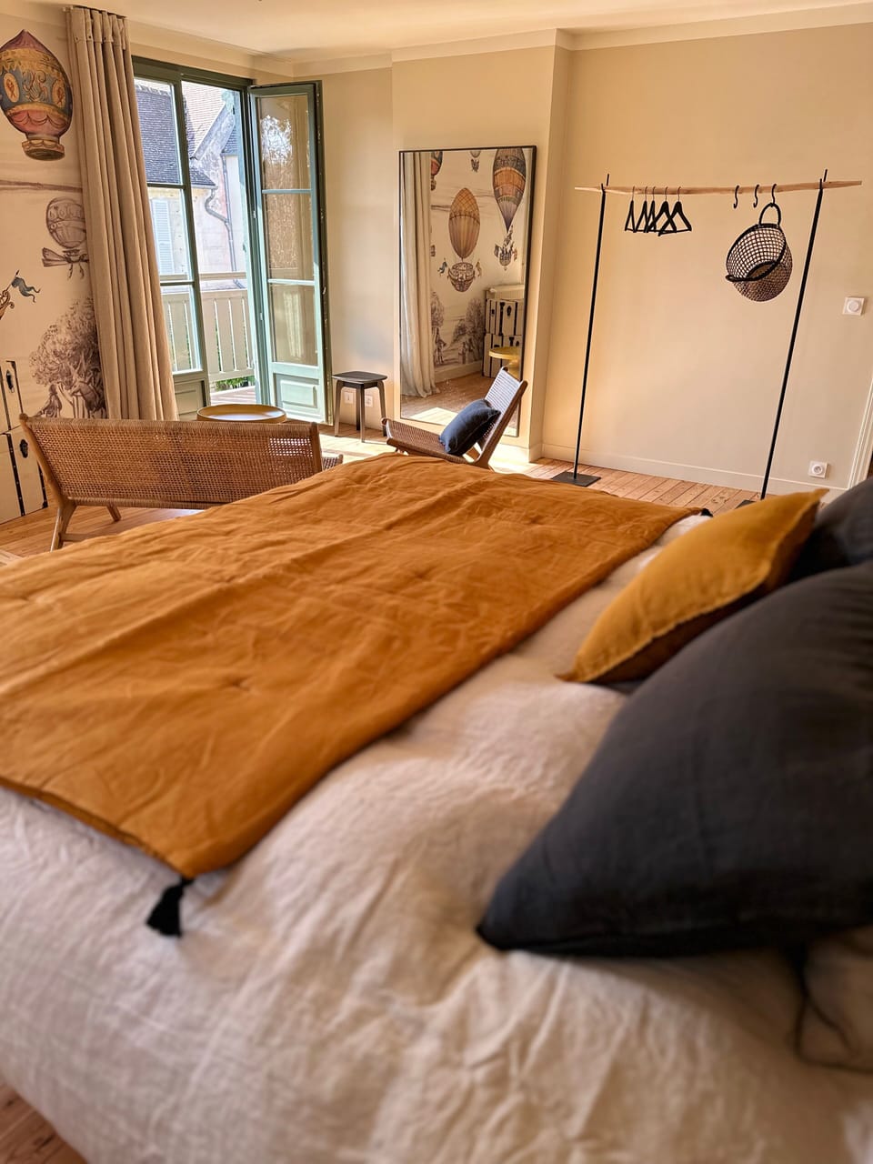 Premium bedding, down comforters, pillowtop beds, individually decorated