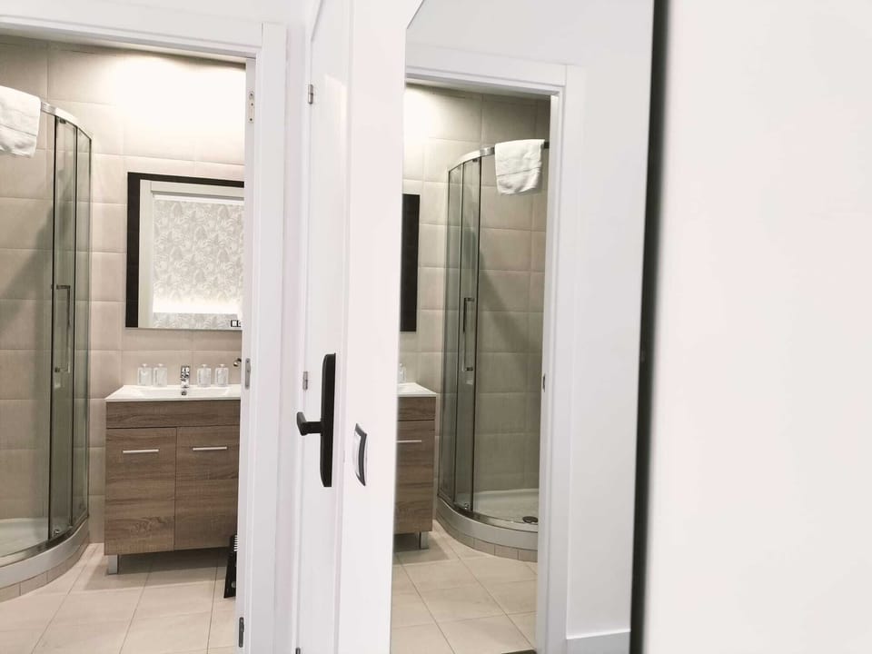 Double Room | Bathroom | Shower, free toiletries, hair dryer, towels