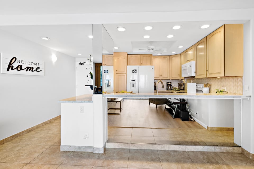 Open concept kitchen