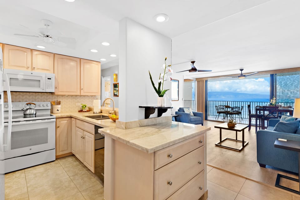 Ample counter space