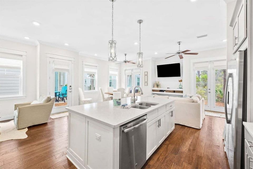 Large kitchen island