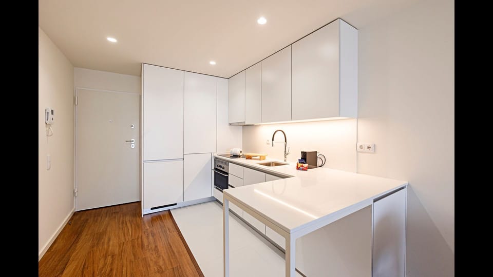 Overview of our modern and bright kitchenette #wonderful #airbnb