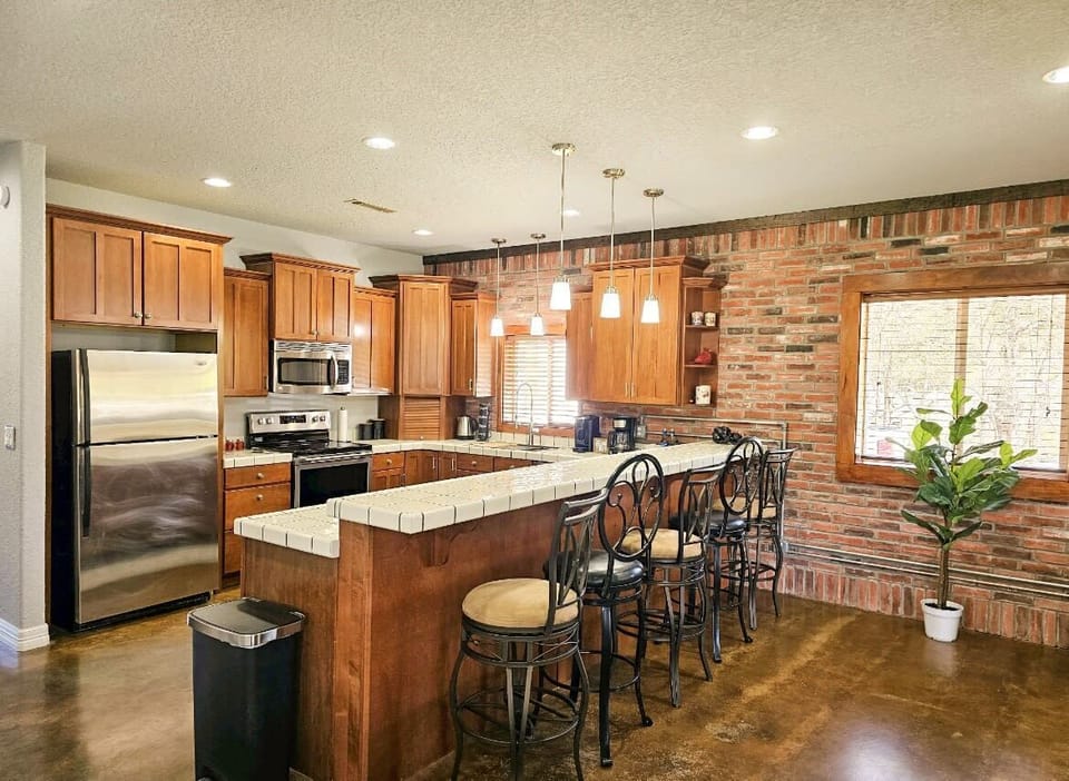 Kitchen and bar