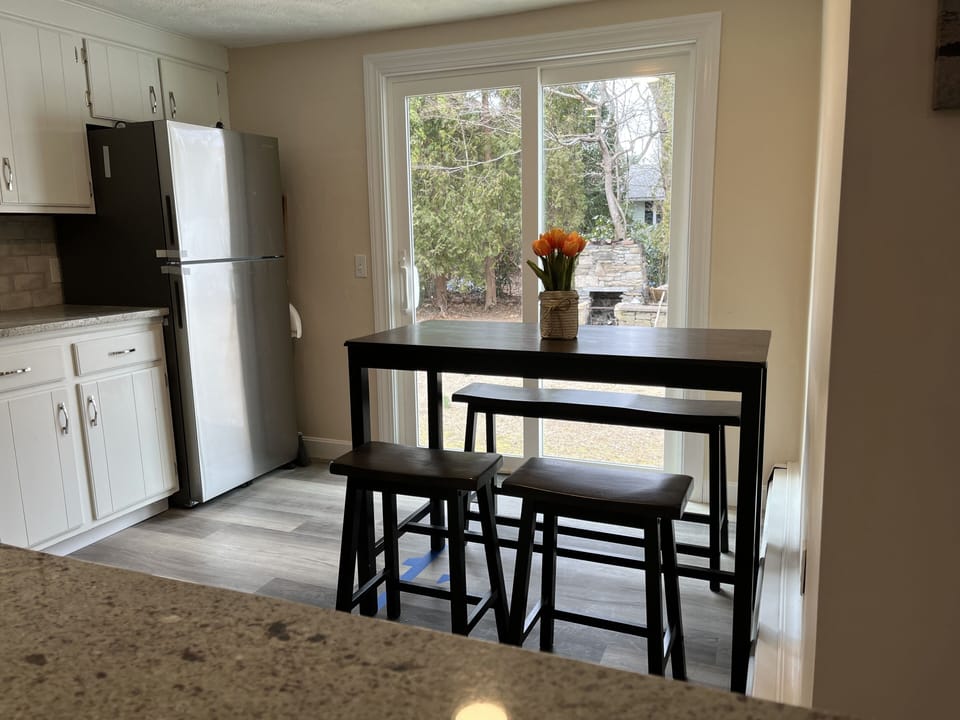 Kitchen slider to back yard