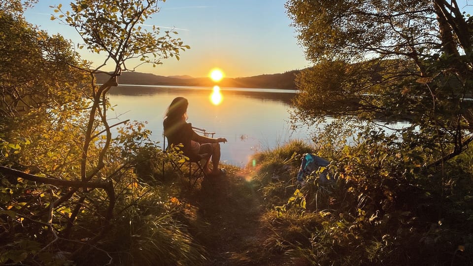 Sunset at the loch (10 mins by car)
