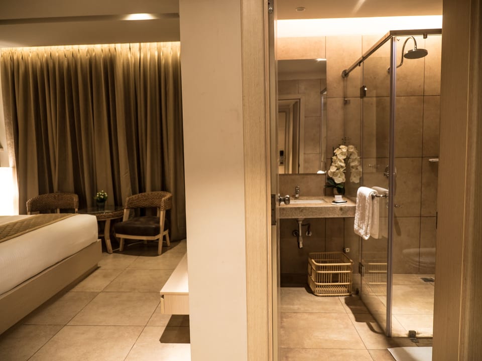 Executive Room | Bathroom | Shower, rainfall showerhead, free toiletries, hair dryer