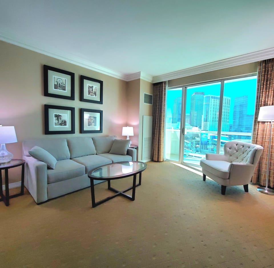 Living Area with Balcony 