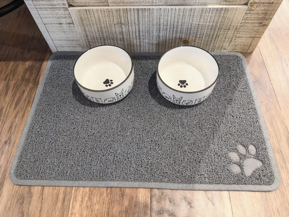 dog bowls provided