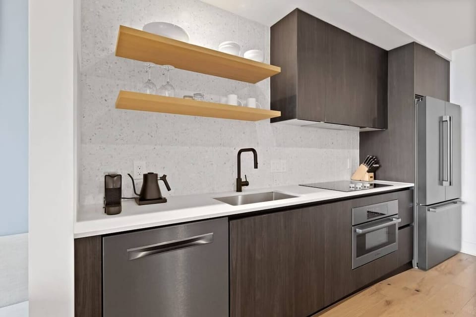 Fully stocked kitchen