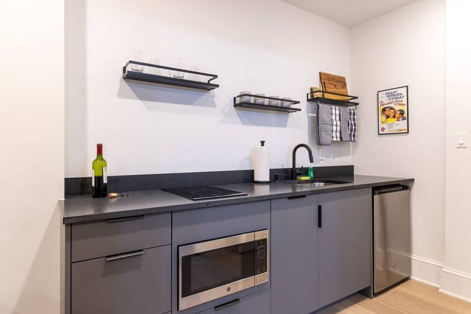 Sleek and functional kitchenette