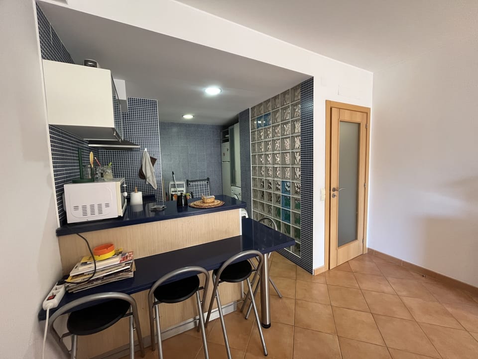 Apartment | Private kitchen | Full-size fridge, microwave, oven, stovetop