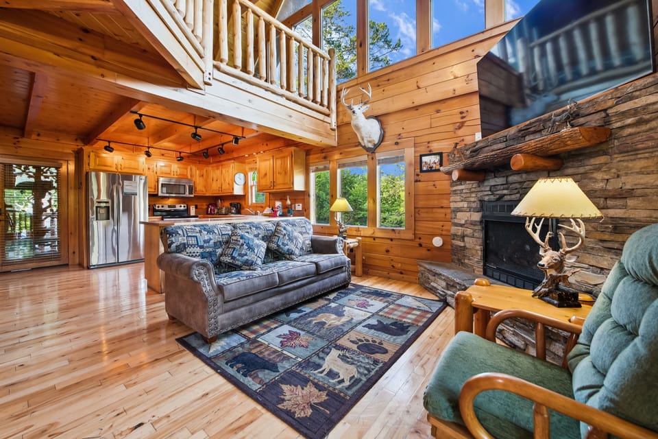 Cabin, 3 Bedrooms | Living area | Smart TV