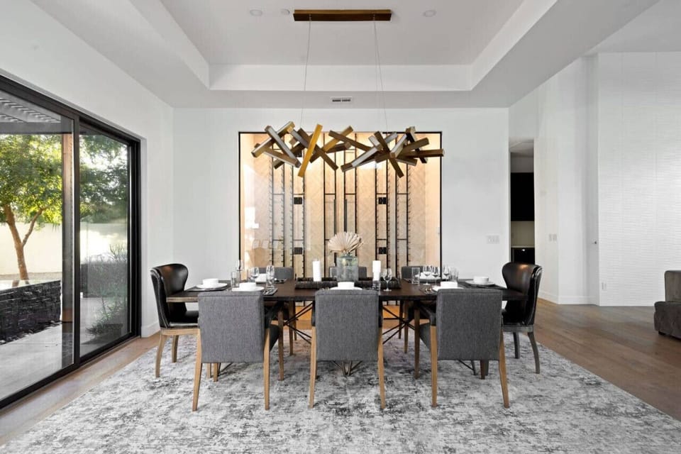 Dining Table + Wine Cellar
