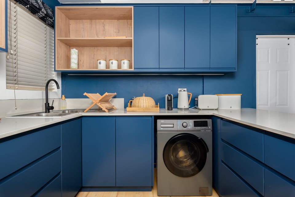 Grand Apartment | Private kitchen | Fridge, microwave, oven, stovetop