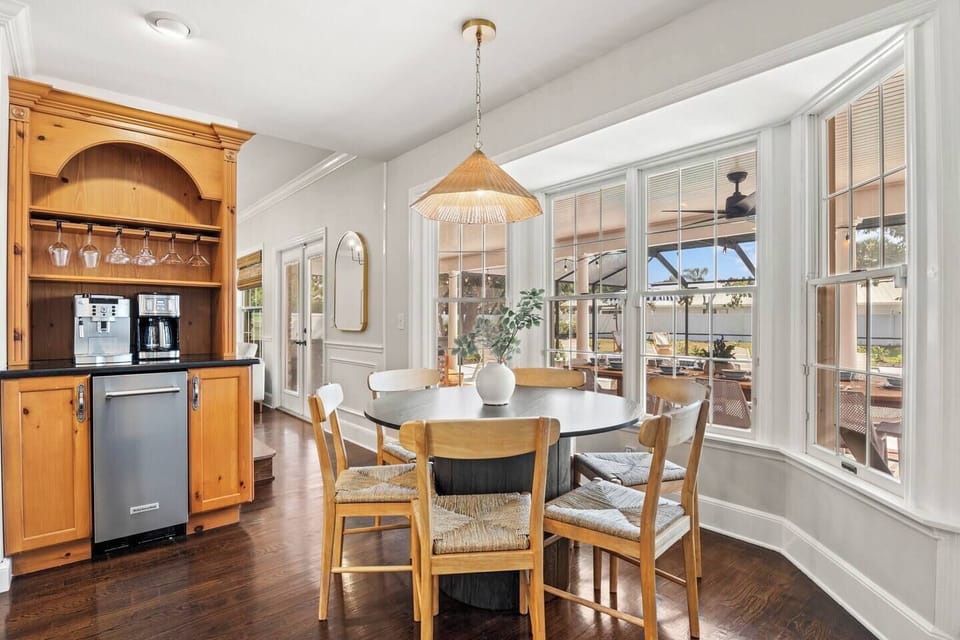 a perfect spot to enjoy your morning cup of coffee or tea, catch up on the news, and plan out the day's activities.