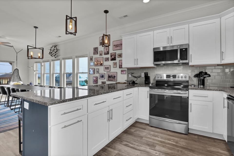 Inviting, spacious kitchen