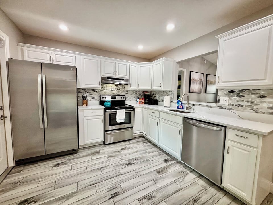 Fully stocked kitchen