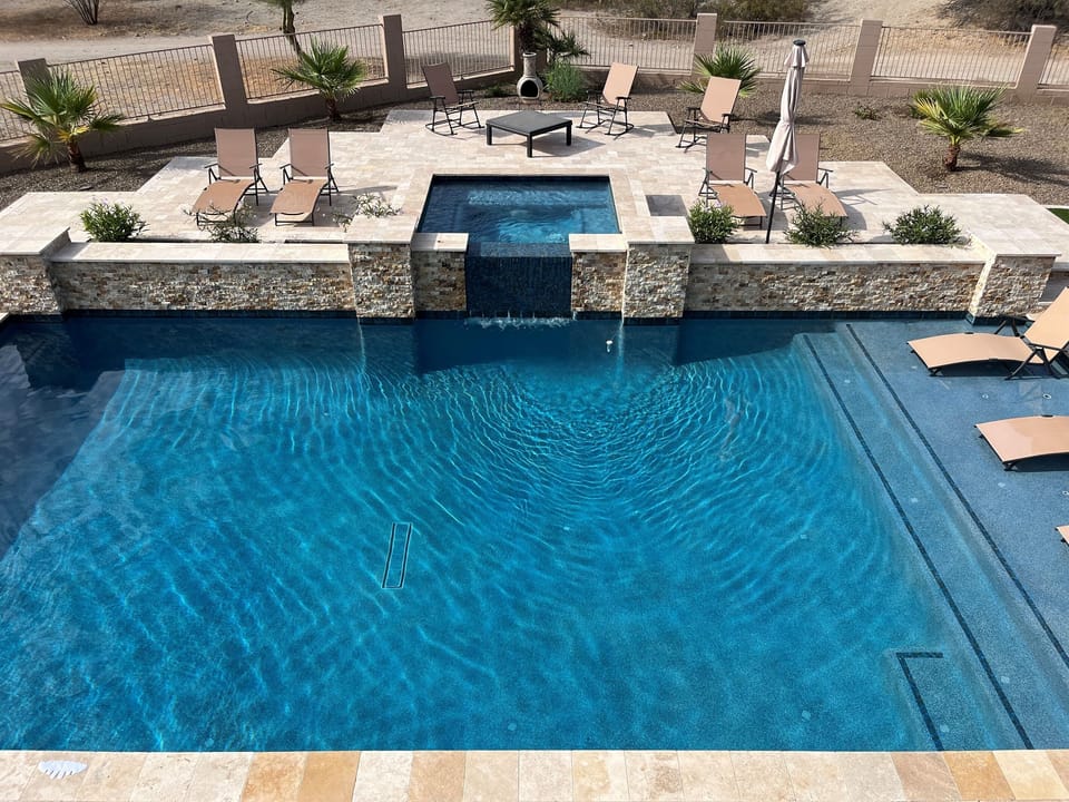 Pool from Master balcony