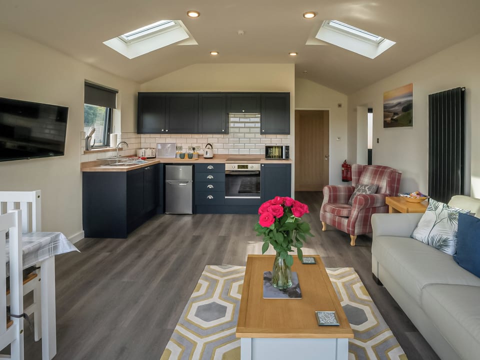 Open plan living space | Lodge With A View, Steyning