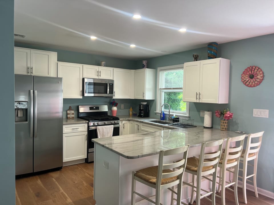 One concept kitchen with seating