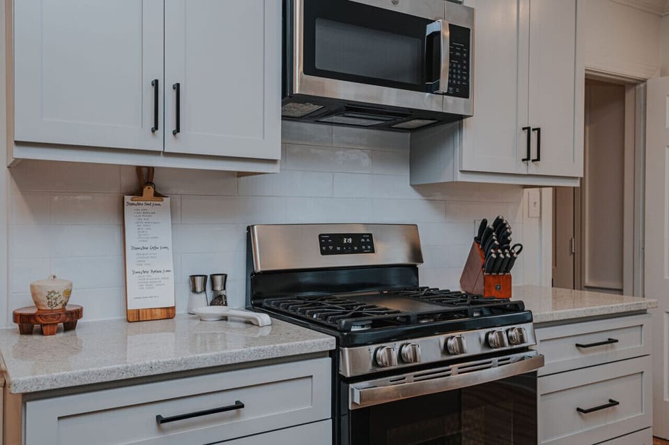 Full kitchen with coffee provided