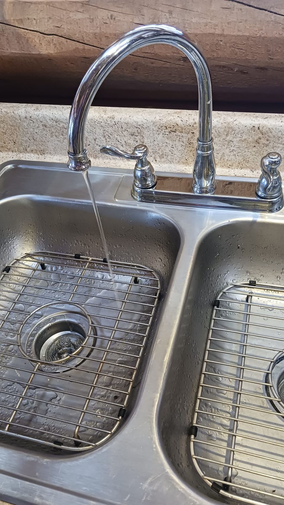 Gravity fed spring water