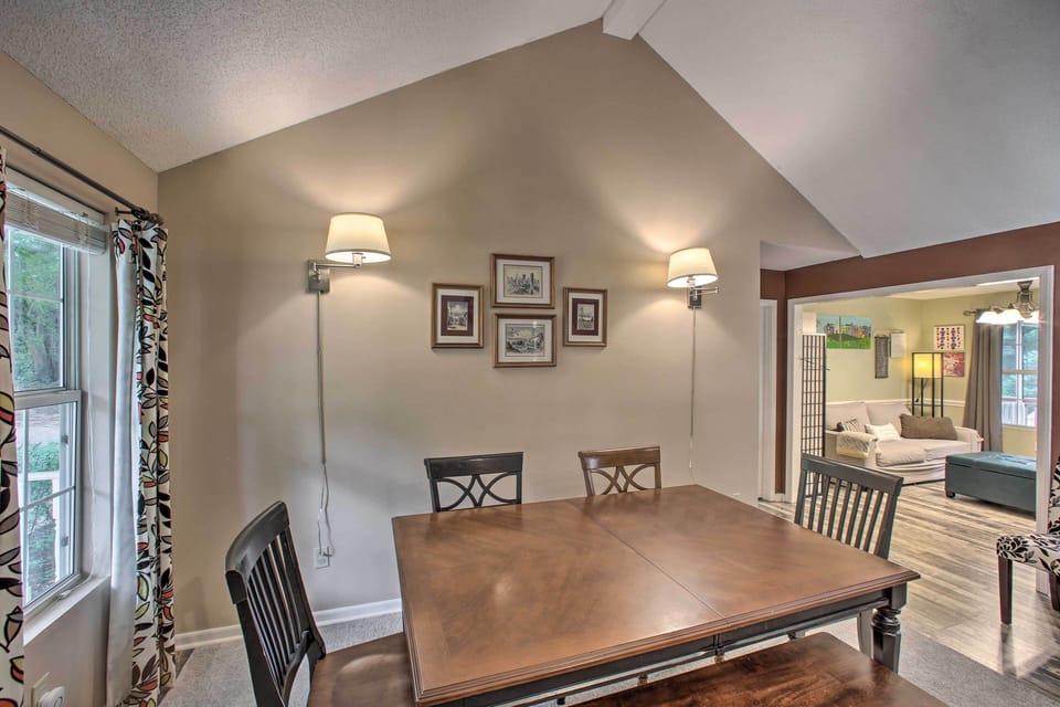 Dining table seats 8
