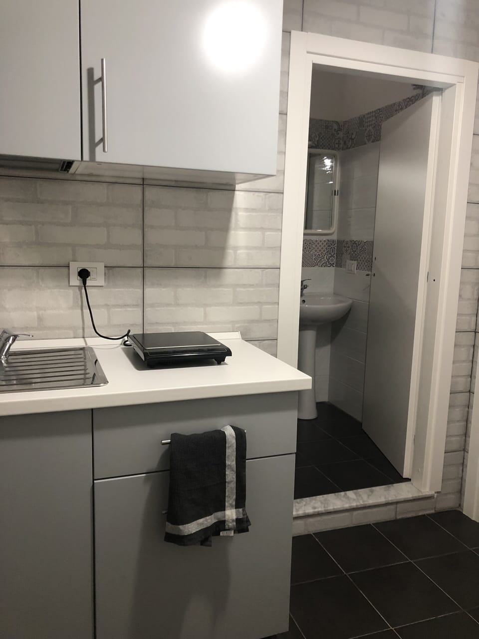Panoramic Room | Private kitchen | Full-size fridge, electric kettle, cleaning supplies, dining tables