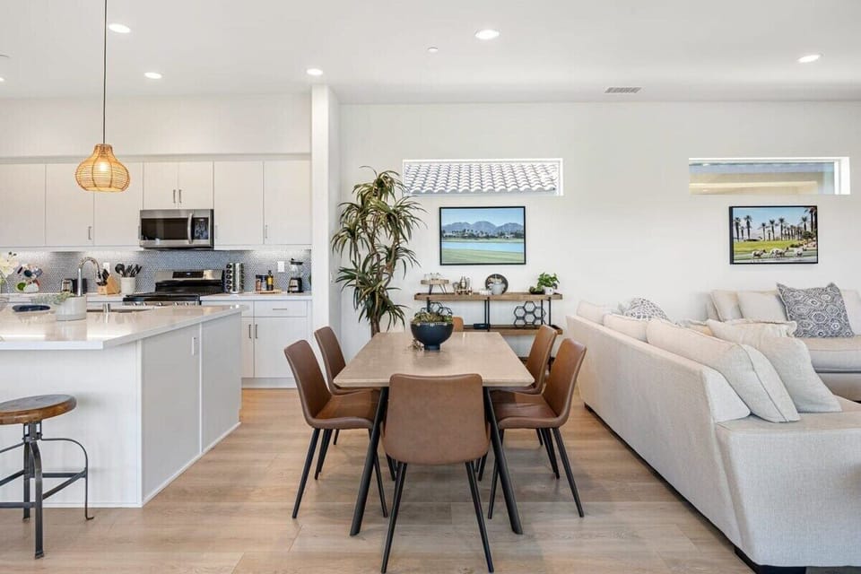 Family meals and game nights happen around this table.