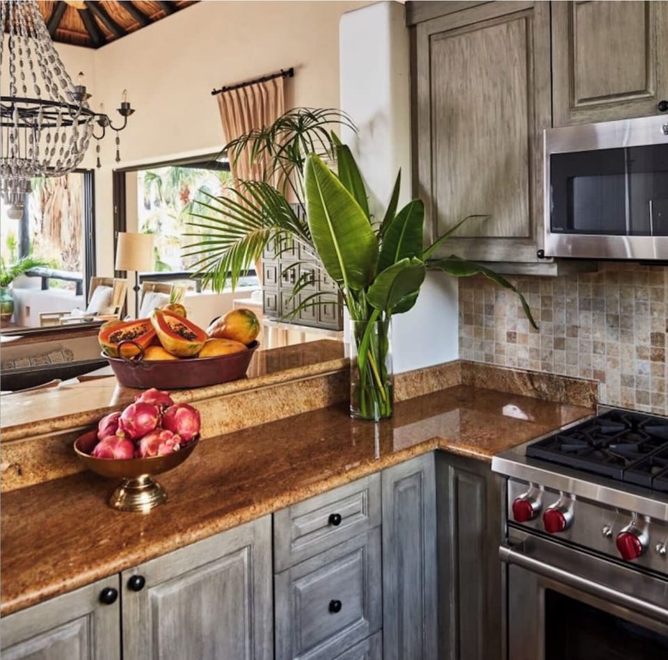 Professional kitchen with Wolf range