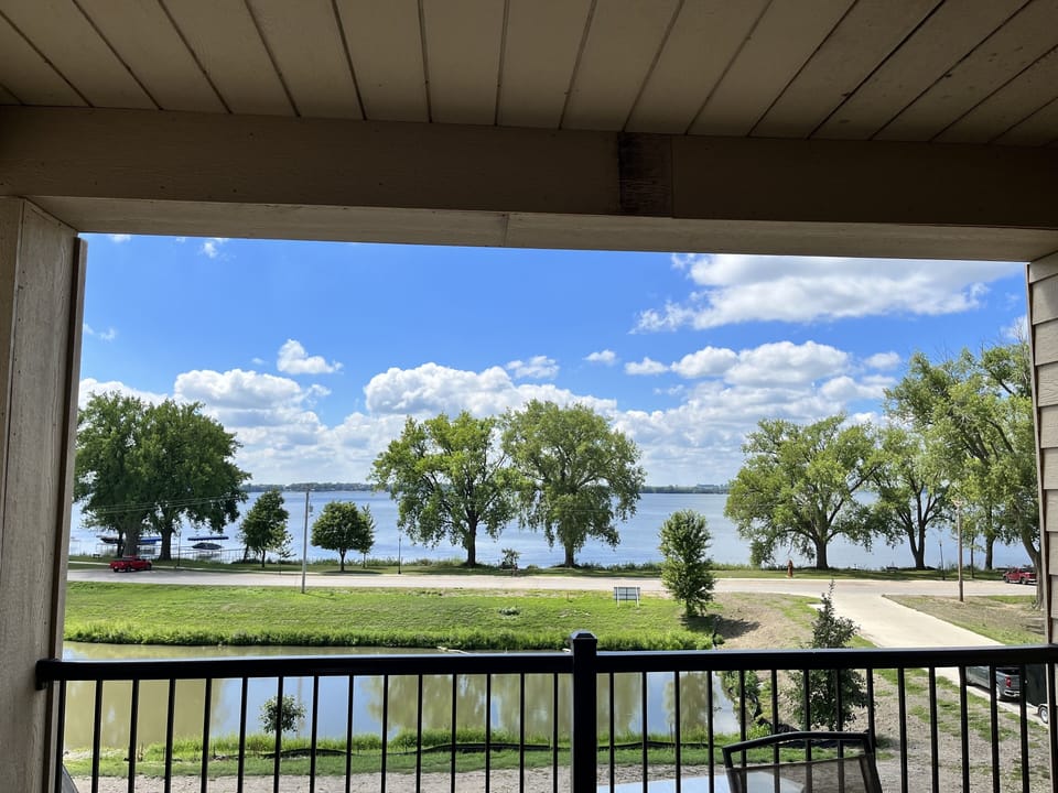 Lake view from unit balcony